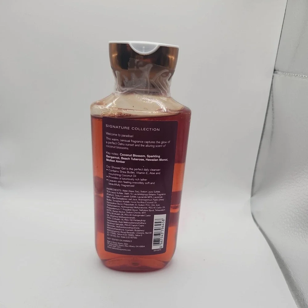 Bath & Body Works Oahu Coconut Sunset Vitamin E + Shea Shower Gel 10 fl oz